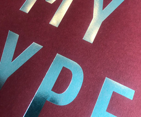 I LOVE MY TYPE – Limited edition (burgundy)